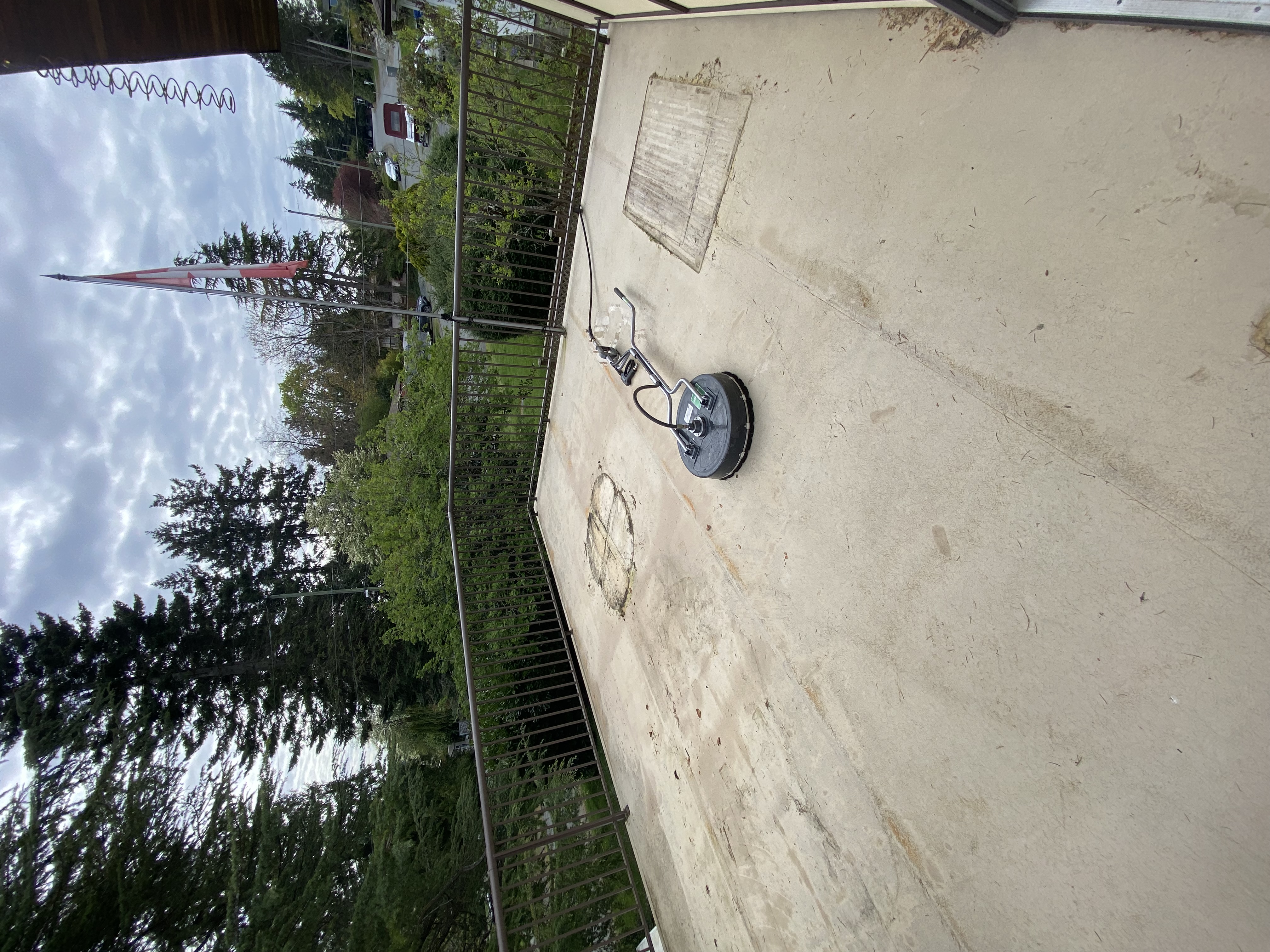 Pressure washing before photo 2